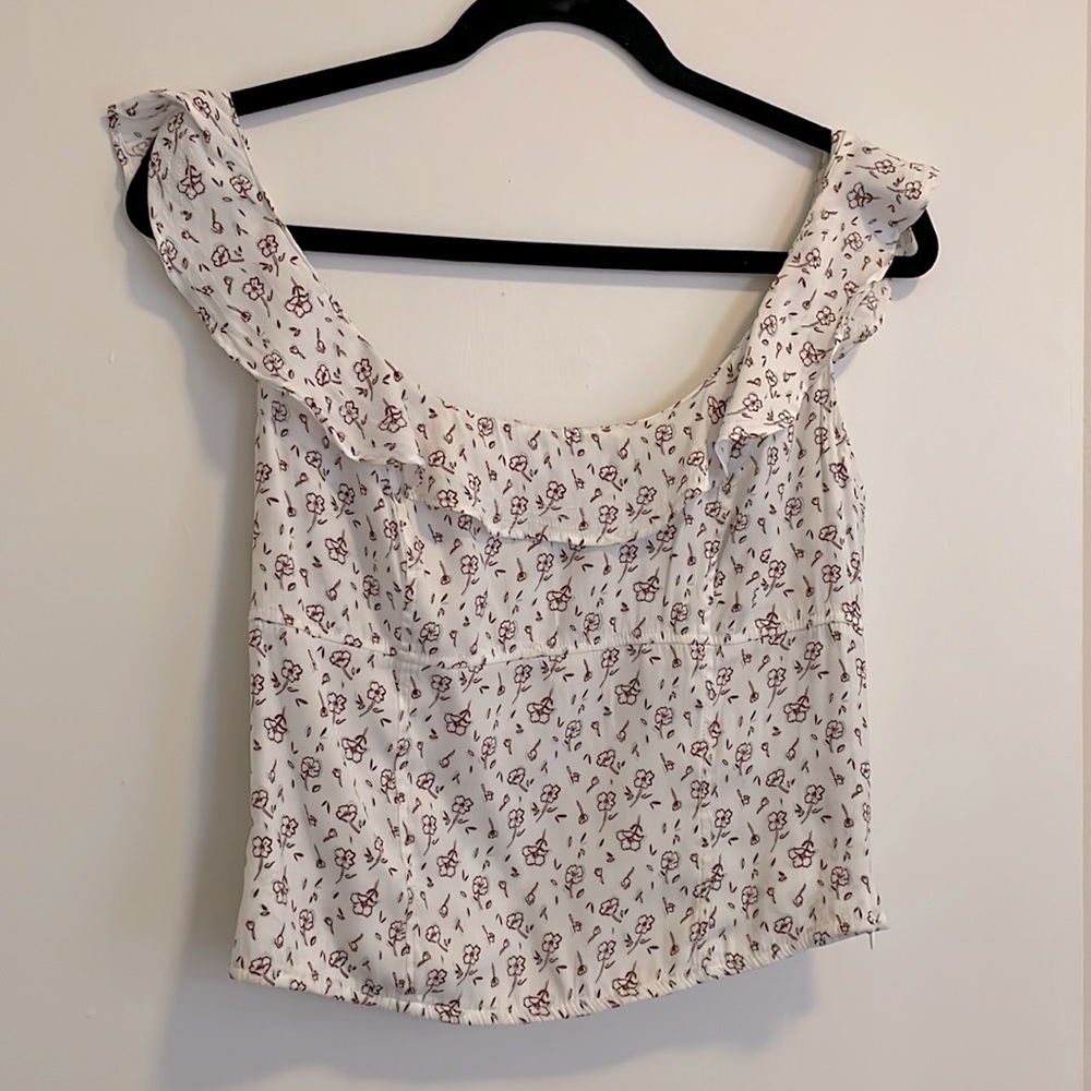 Free People floral tank top